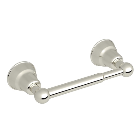 Single Spring Loaded Toilet Paper Holder In Polished Nickel